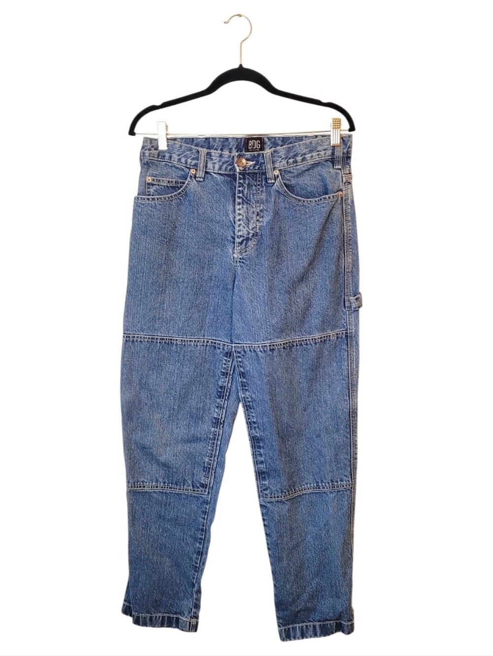 BDG Boyfriend Carpenter Jeans in Classic Blue Denim Size 30